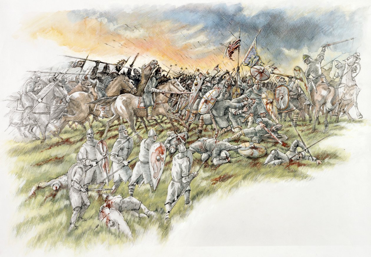 Slaget vid Hastings, 1066 c1990-2010 av Peter Dunn