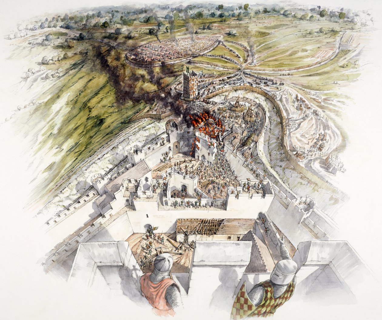 Dover Castle belägring, 1216, c1990-2010 av Peter Dunn