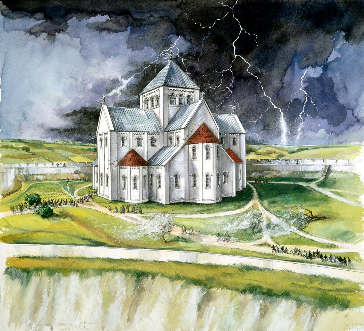 Gamla Sarum, 1092, c1990-2010 av Peter Dunn