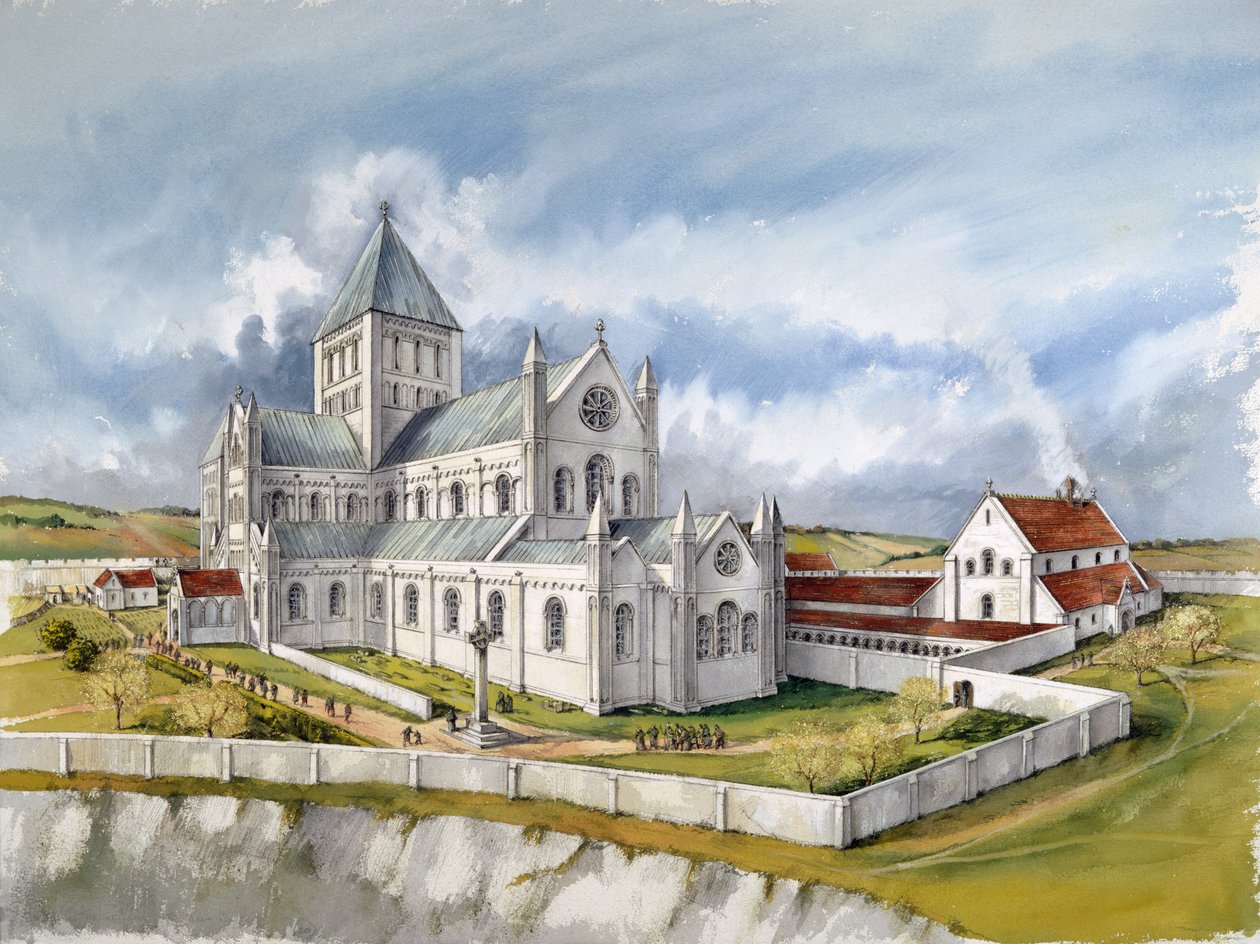 Gamla Sarums katedral, c1150, c1990-2010 av Peter Dunn