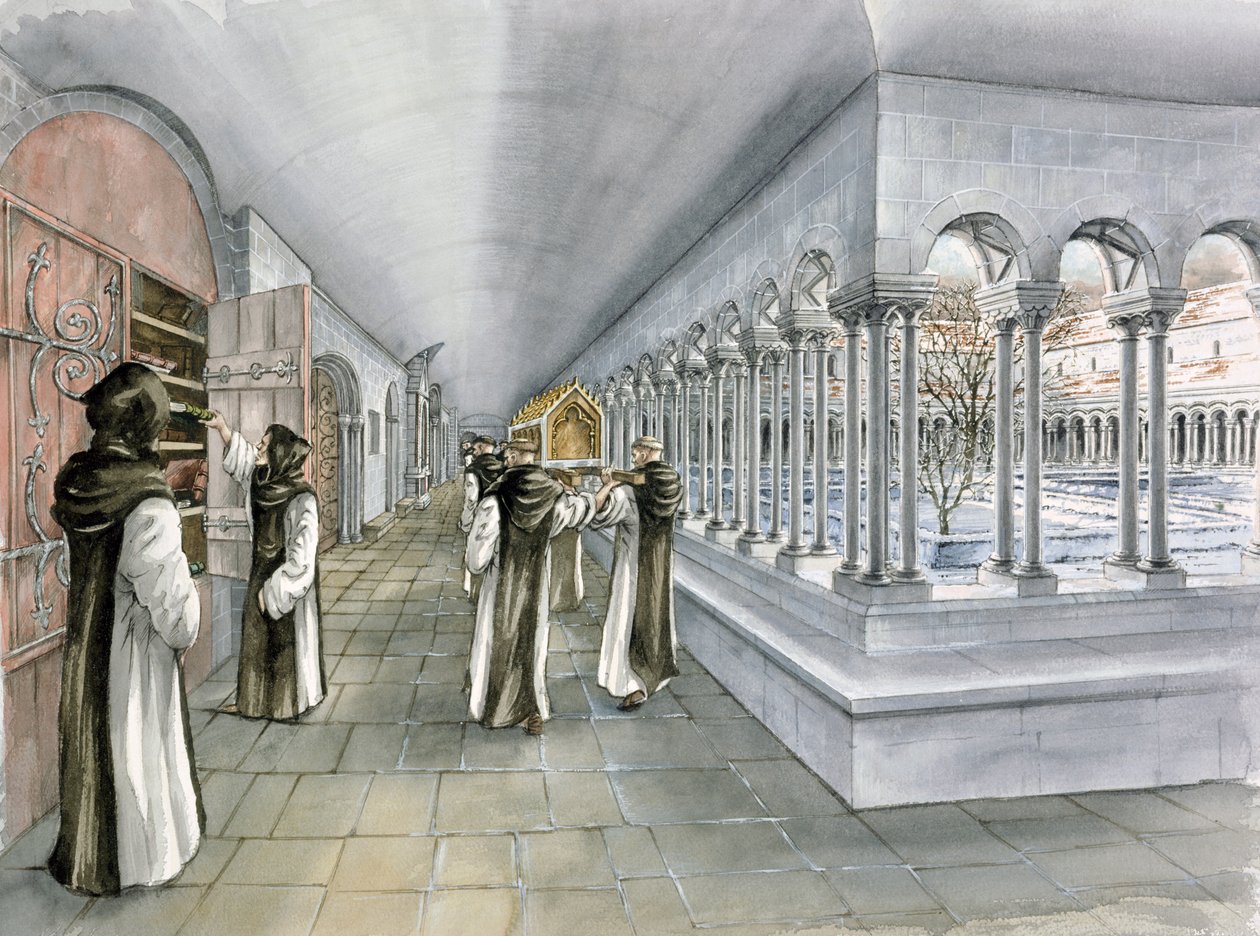 Rievaulx Abbey, 1200-talet, c1990-2010 av Peter Dunn