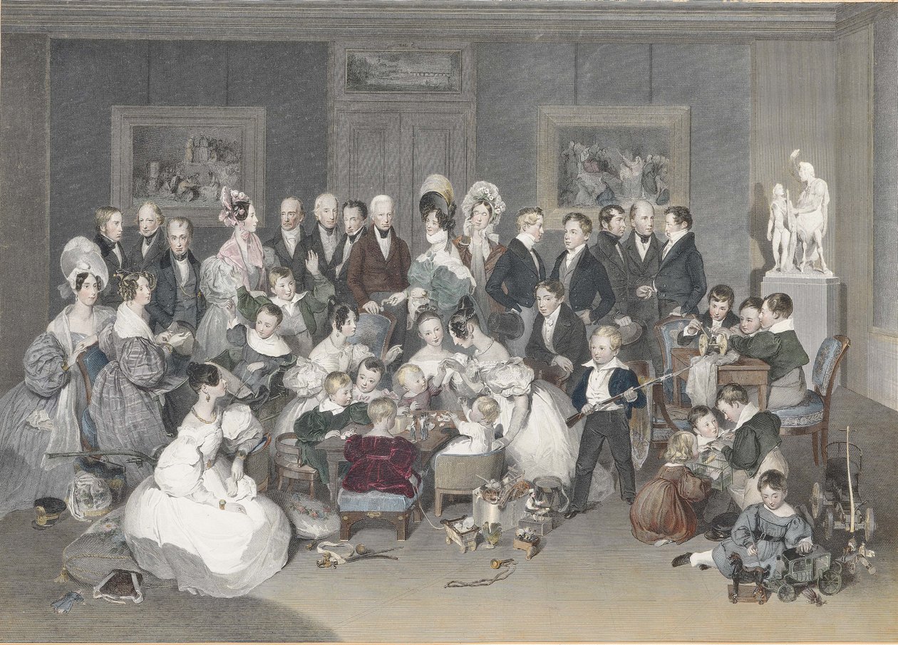 Den österrikiska kejsarfamiljen 1834, 1834. av Peter Fendi