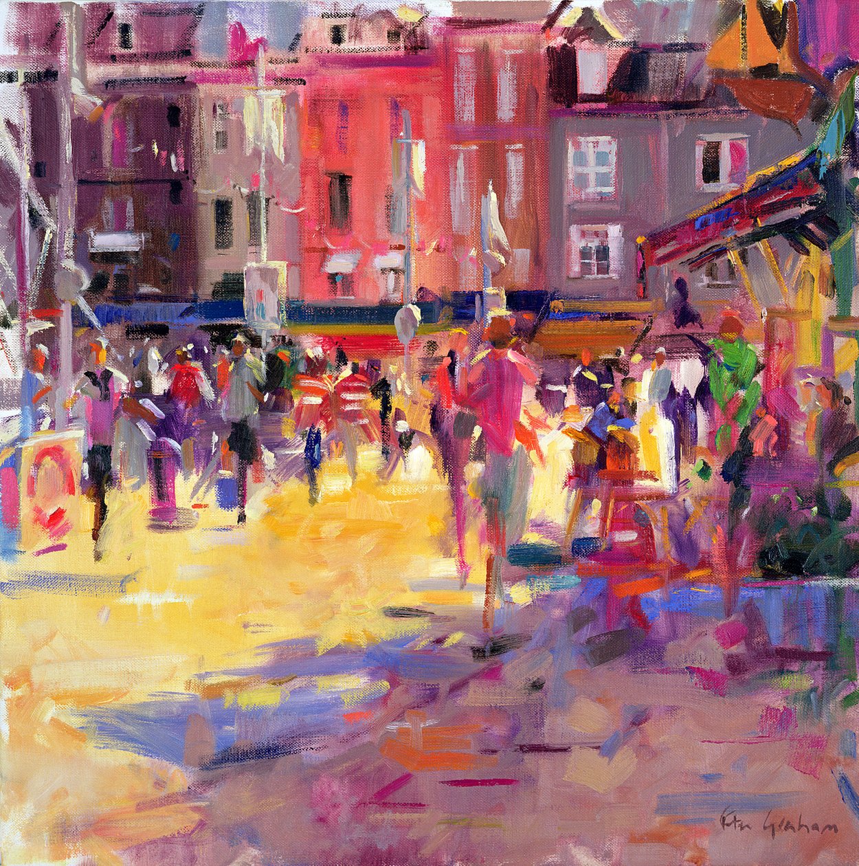 Honfleur Promenade av Peter Graham (Contemporary)