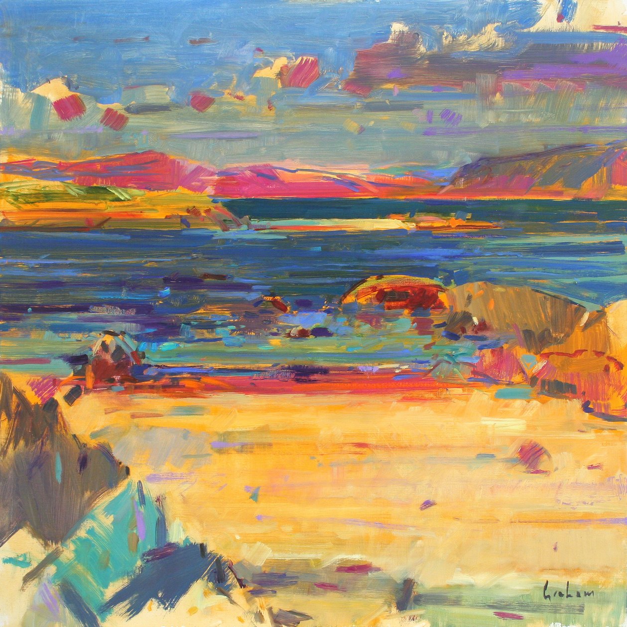 Iona till Mull, 2012 av Peter Graham (Contemporary)