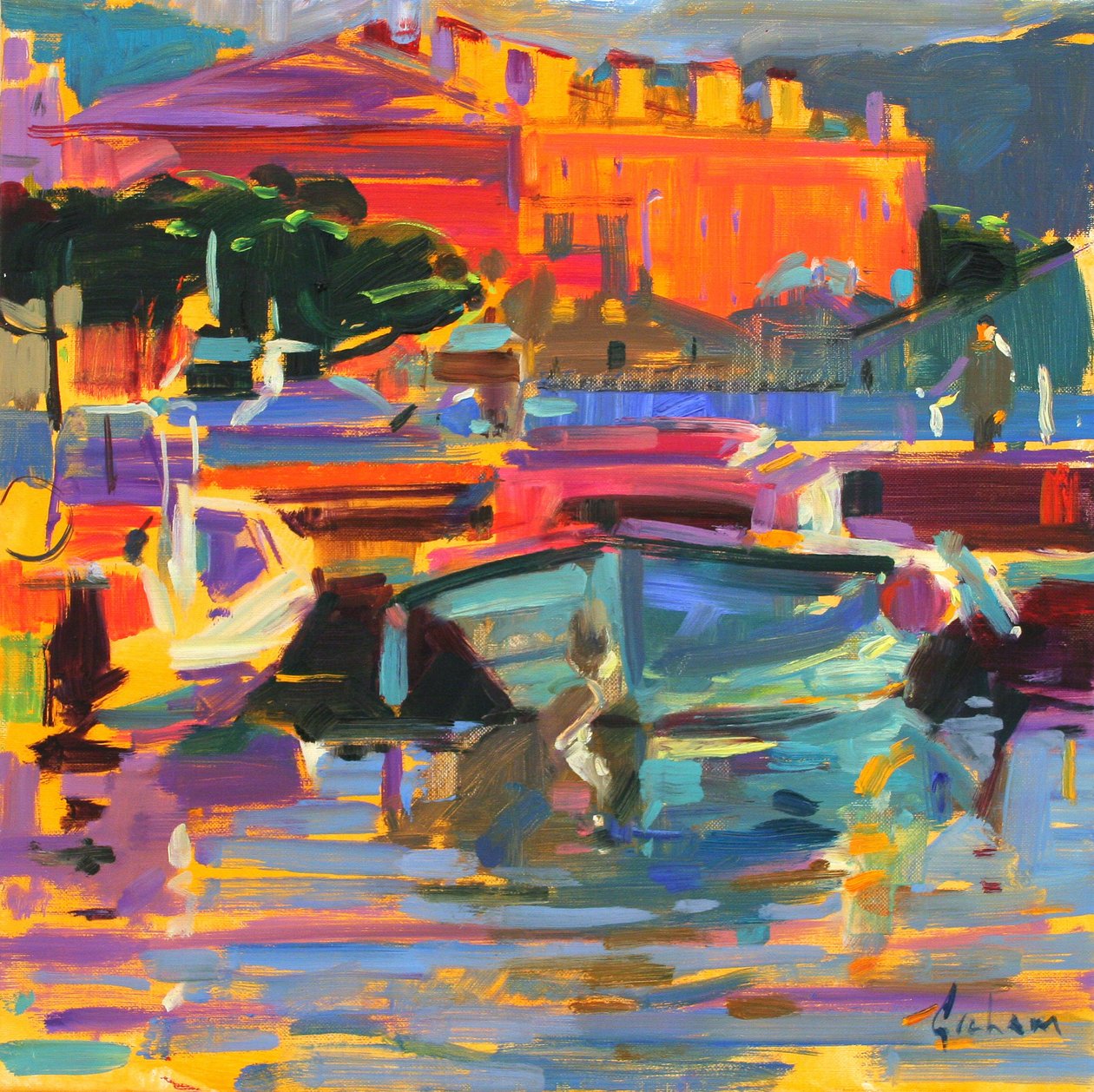 Sovbåten, 2012 av Peter Graham (Contemporary)