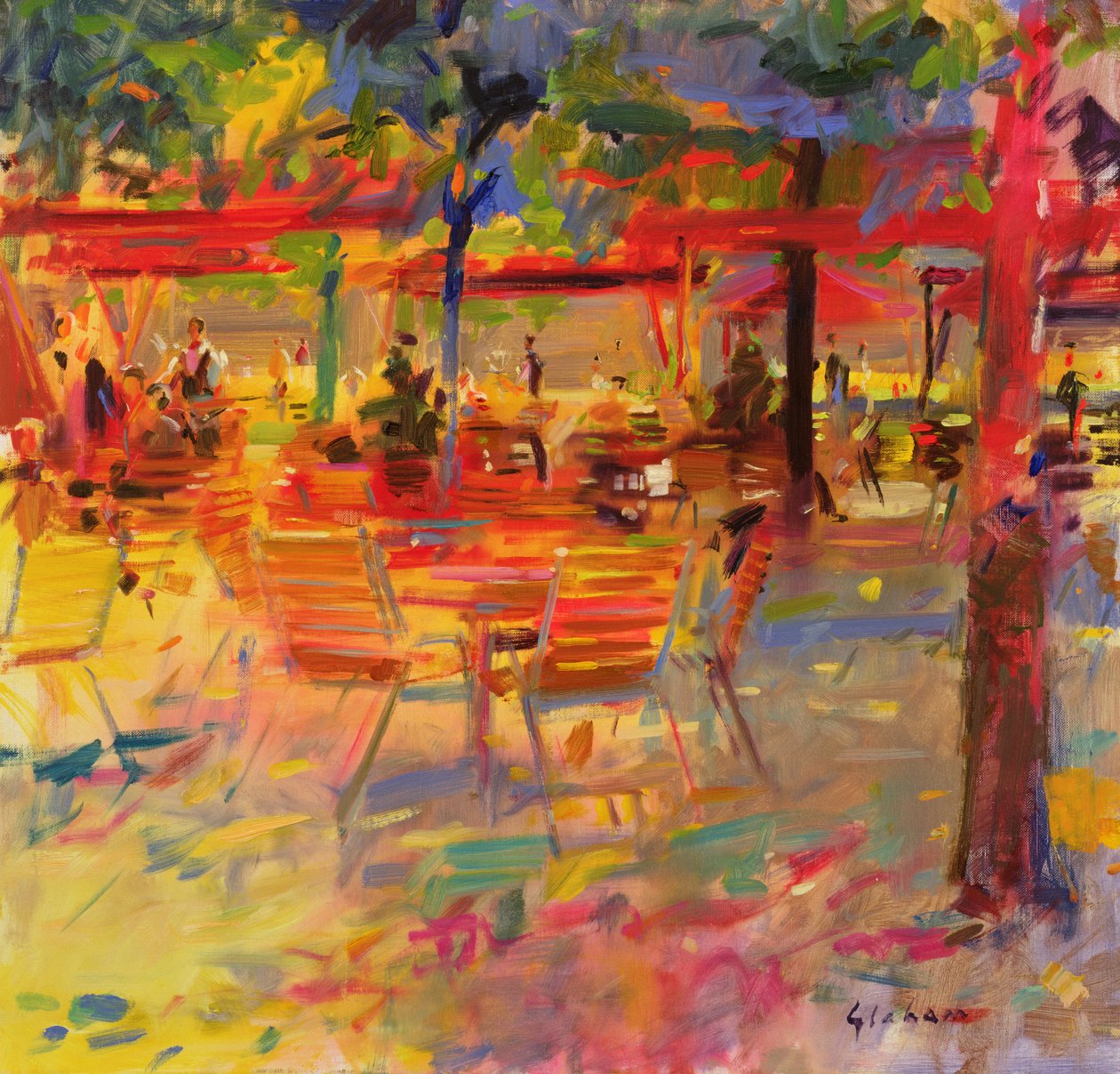 Lunch på terrassen av Peter Graham (Contemporary)