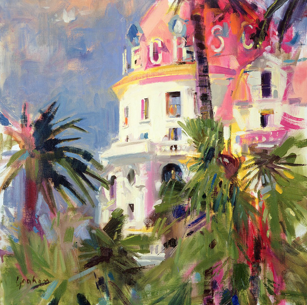 Riviera Balkong, 2002 av Peter Graham (Contemporary)