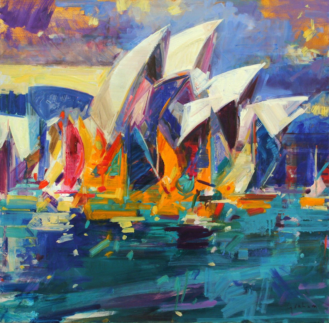 Sydney Flying Colours, 2012 av Peter Graham (Contemporary)