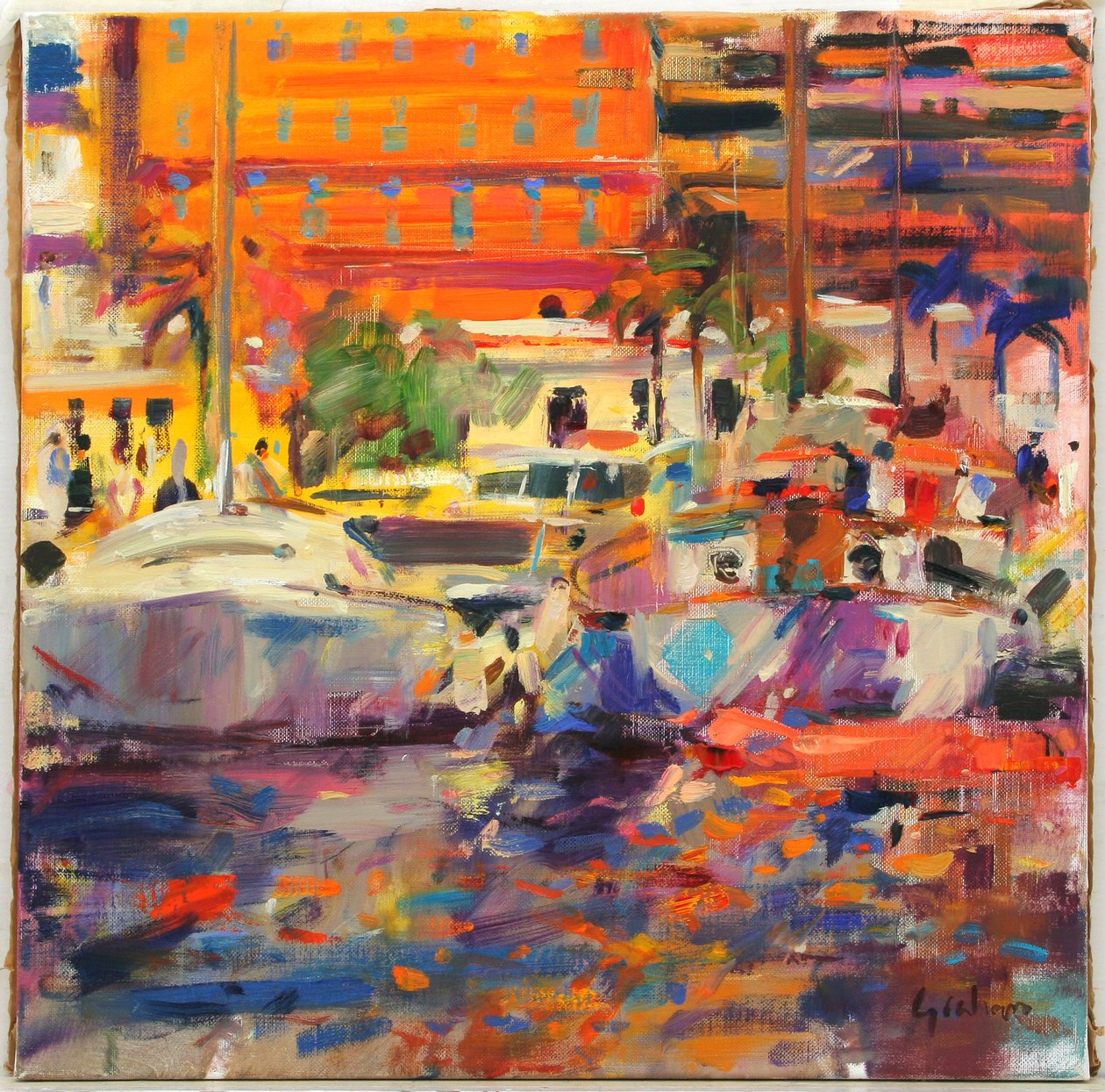 Rivieran vid Menton av Peter Graham (Contemporary)
