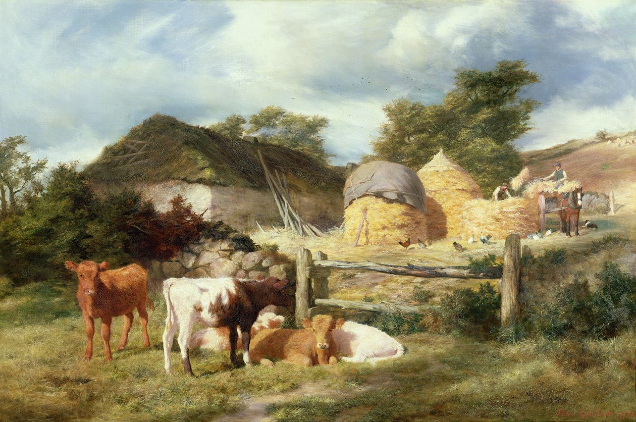 A Highland Croft, 1873 av Peter Graham