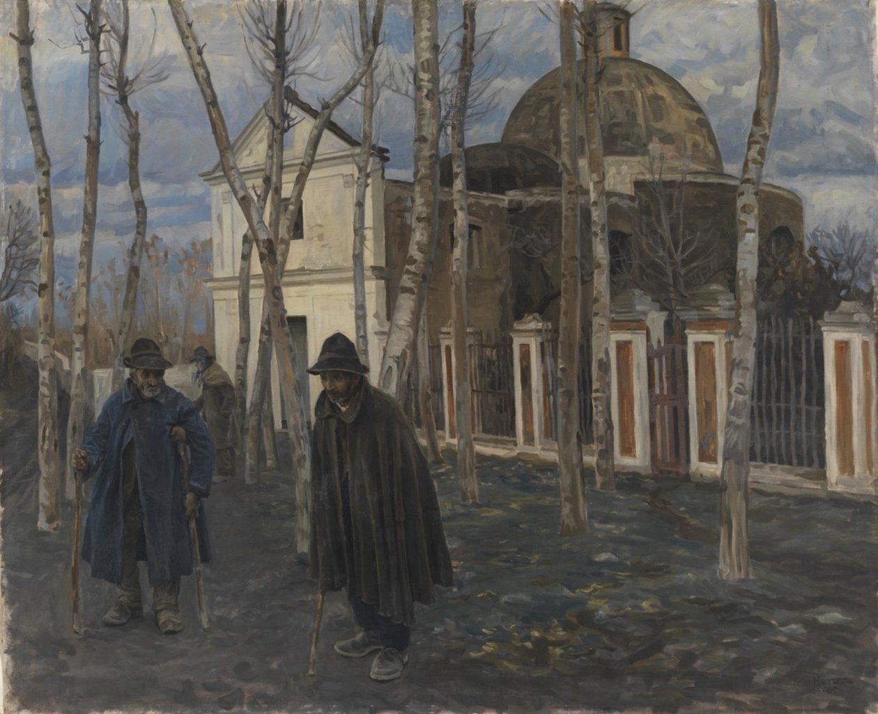Tiggare utanför S. Giuliano, nära Pompeji. 1904-05 av Peter Hansen