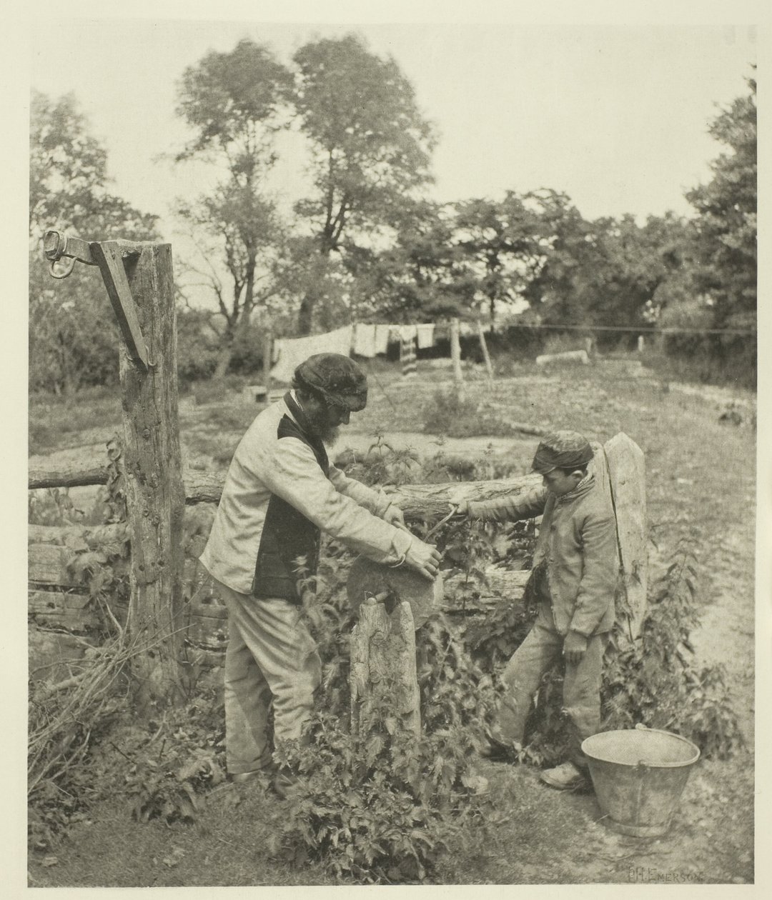 På Grindstone-A Suffolk Farmyard av Peter Henry Emerson