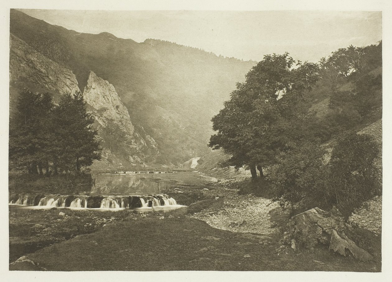 Ingång till Dove Dale, Derbyshire av Peter Henry Emerson
