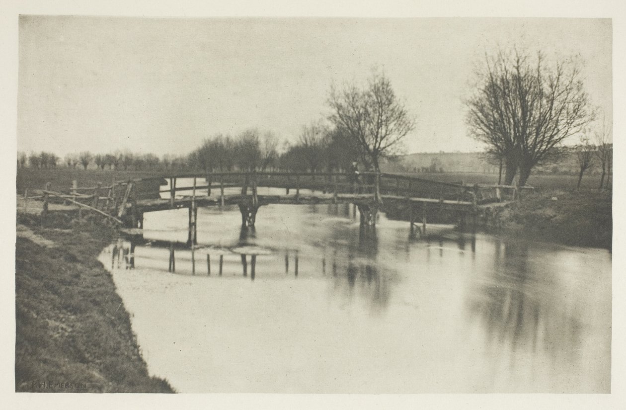 Gångbro nära Chestnut av Peter Henry Emerson