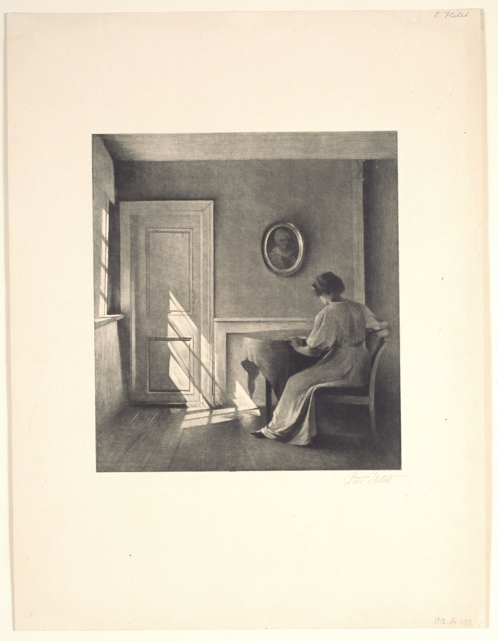 Solsken på en dörr av Peter Vilhelm Ilsted