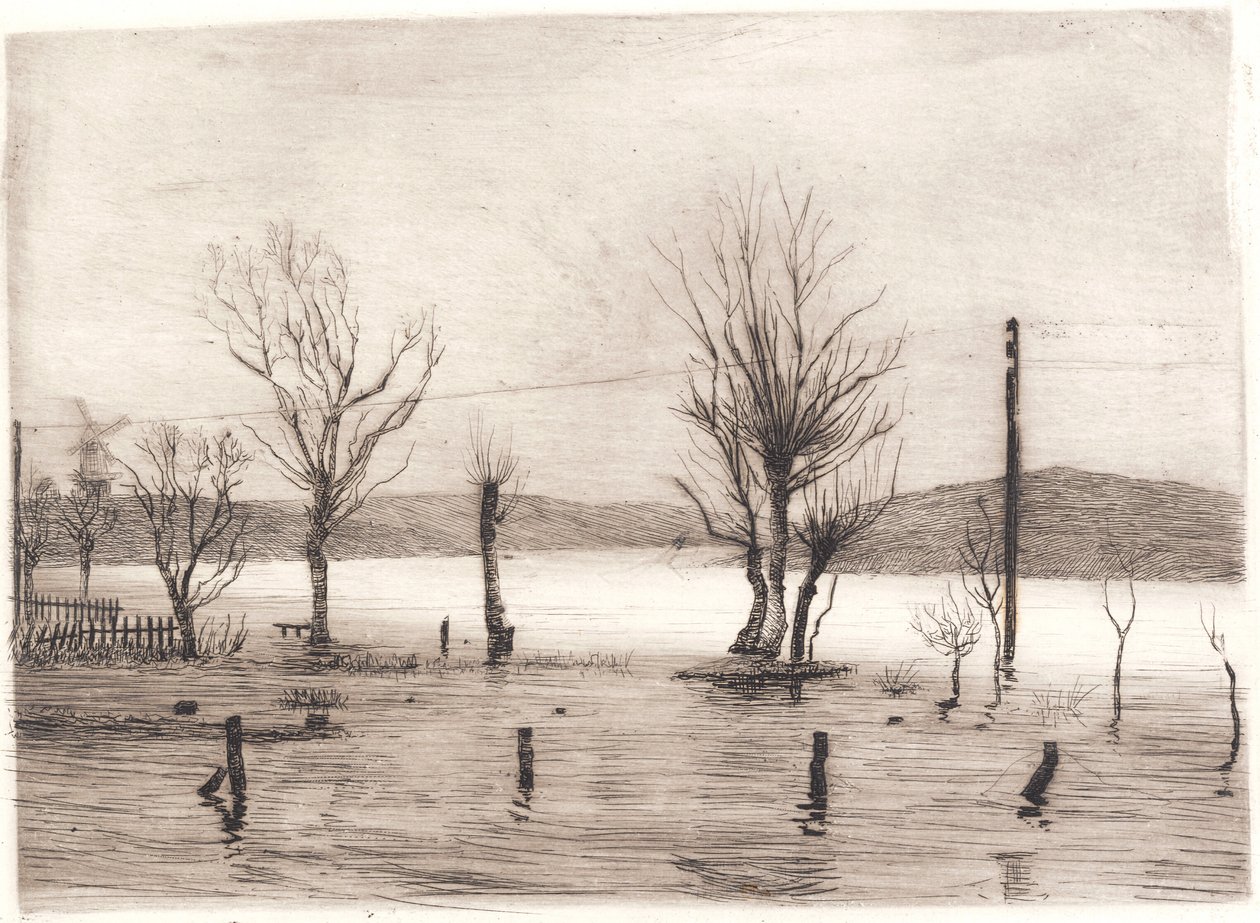 Vinterlandskap vid Tyreholm av Peter Vilhelm Ilsted