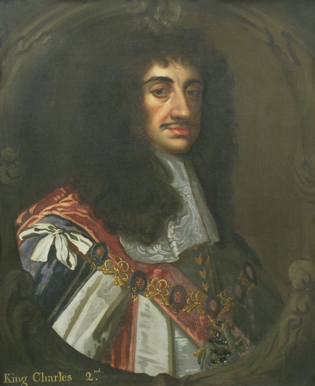 Porträtt av kung Karl II av Peter Lely