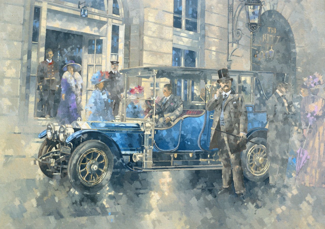 Outside the Ritz (olja på duk) av Peter Miller