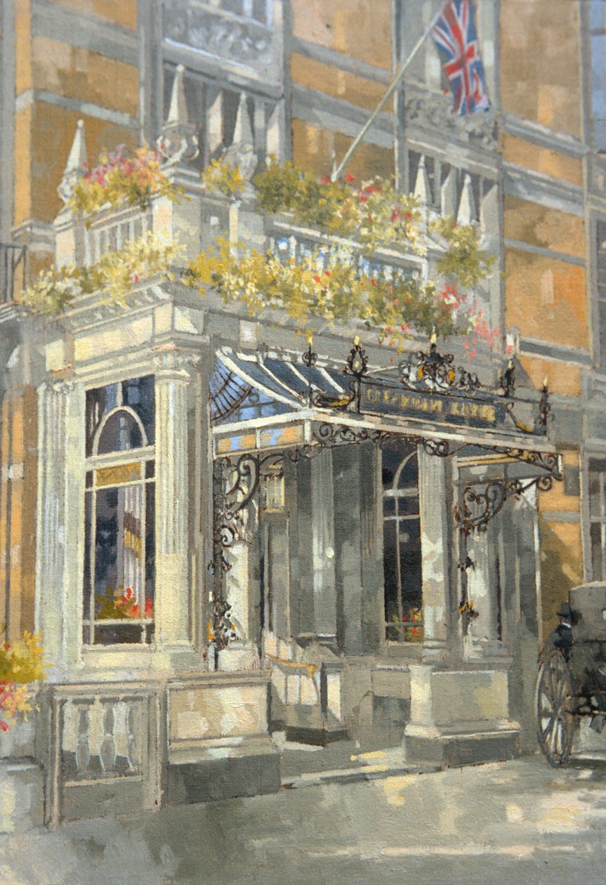 The Connaught Hotel, London (olja på duk) av Peter Miller