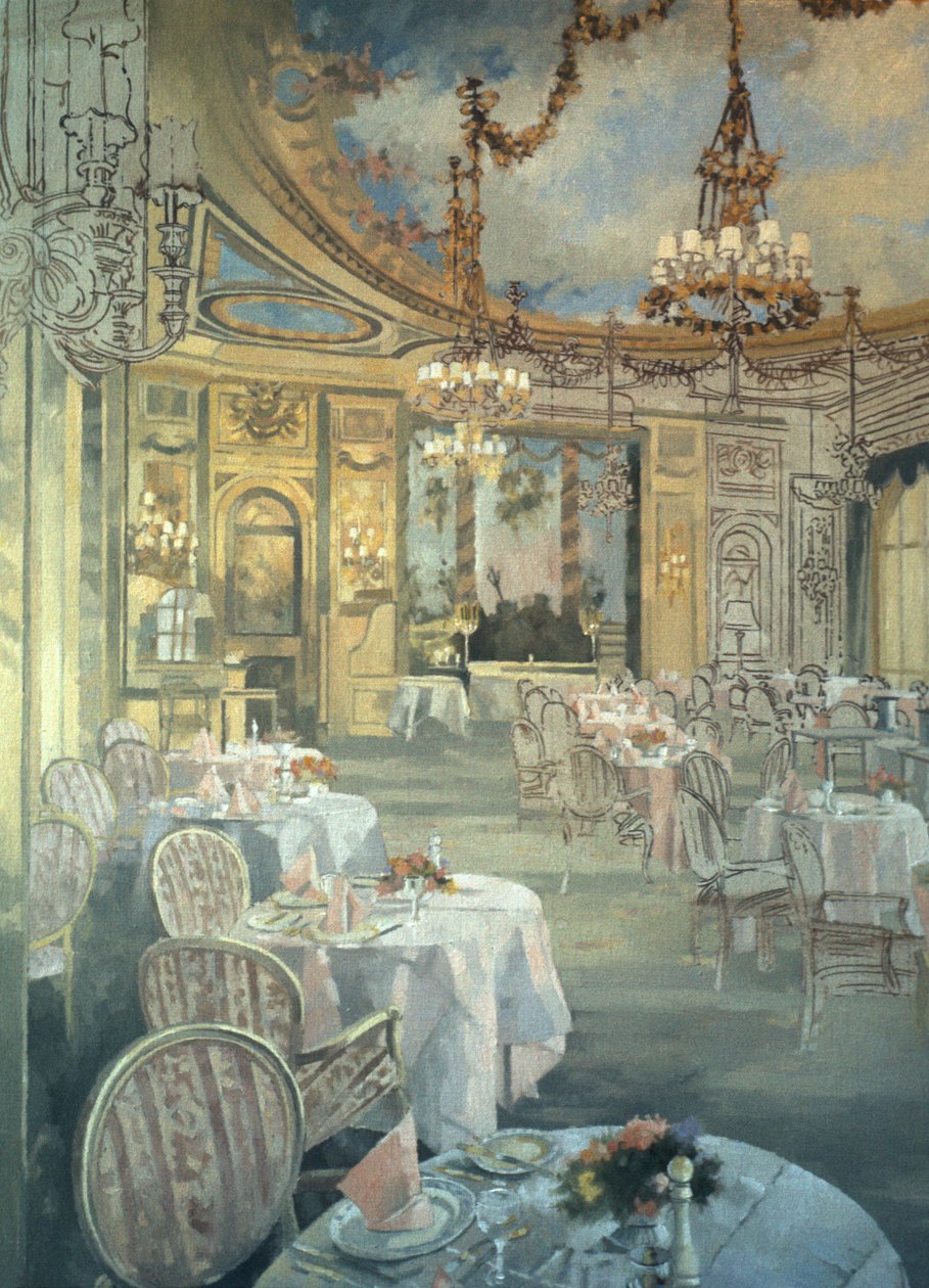 The Ritz Restaurant (olja på duk) av Peter Miller