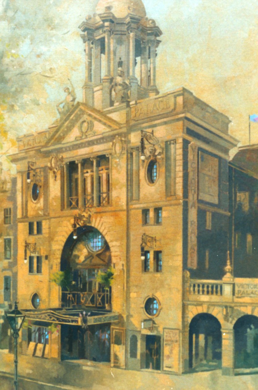 Victoria Palace Theatre (olja på duk) av Peter Miller