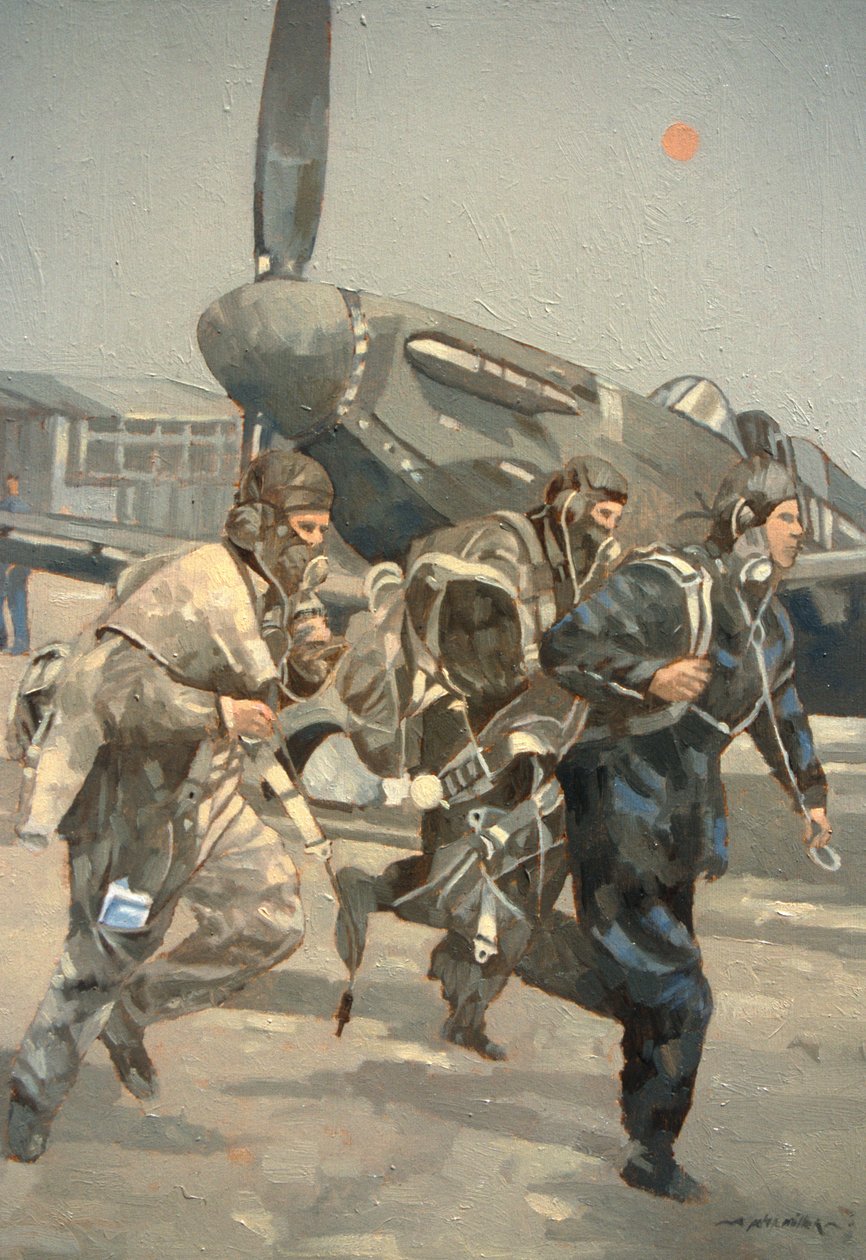 When the Bell Rings (olja på duk) av Peter Miller