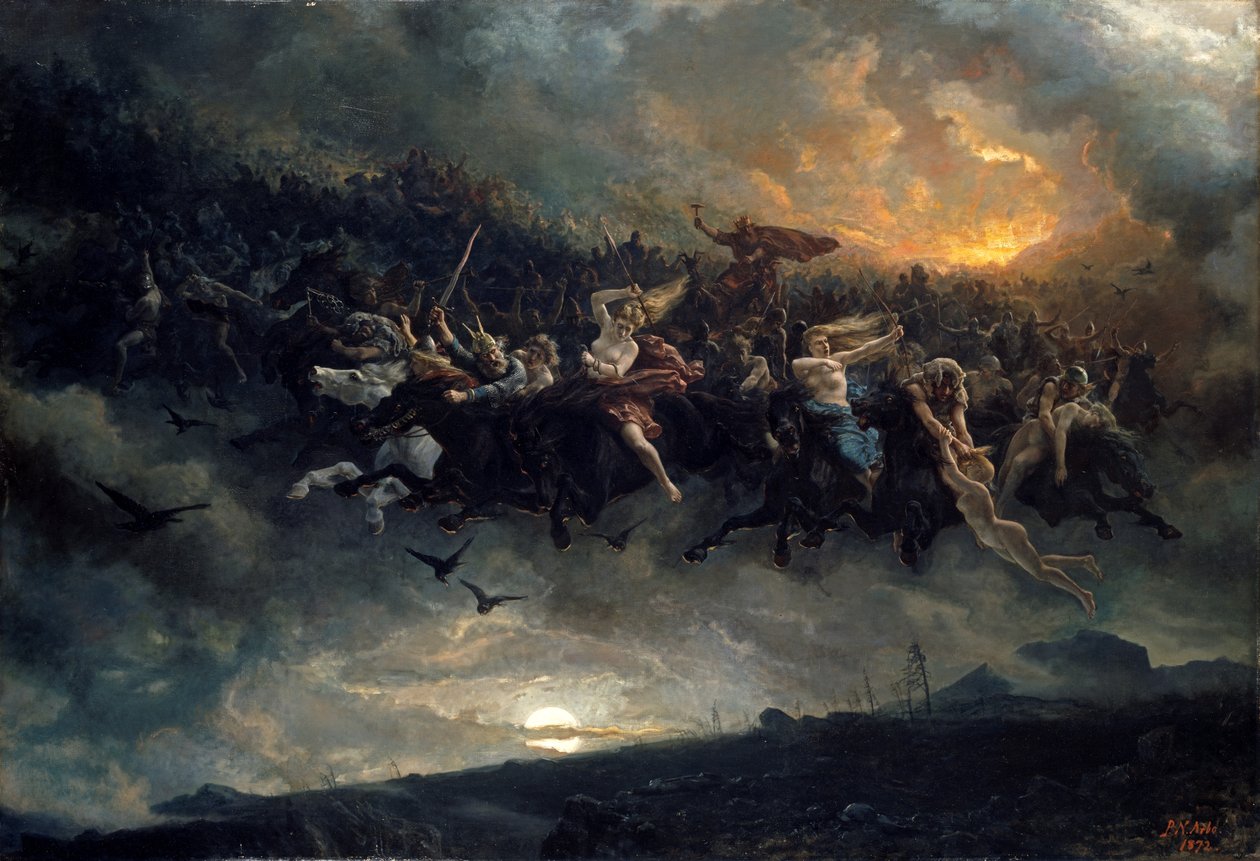 Den vilda jakten på Odin av Peter Nicolai Arbo