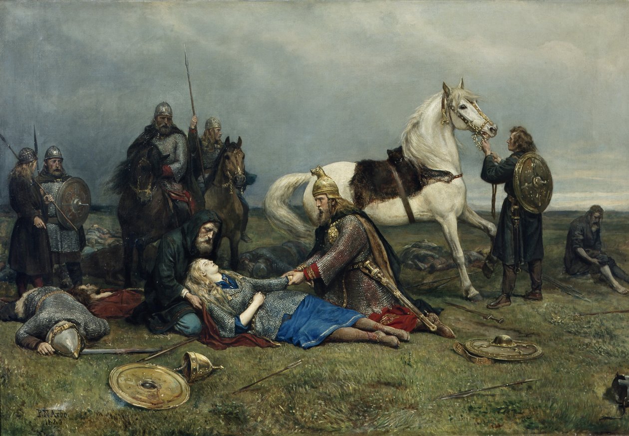 Valkyriens död av Peter Nicolai Arbo