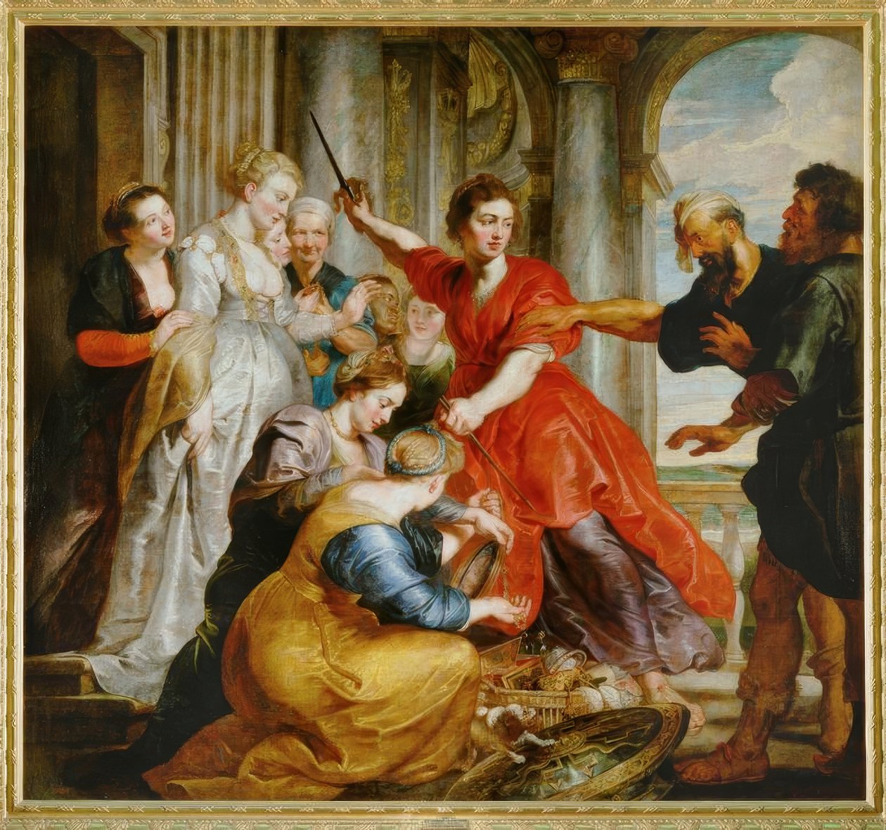 Akilles bland Lycomedes döttrar av Peter Paul Rubens