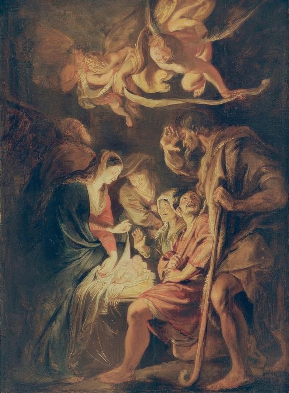 Tillbedjan av herdarna av Peter Paul Rubens