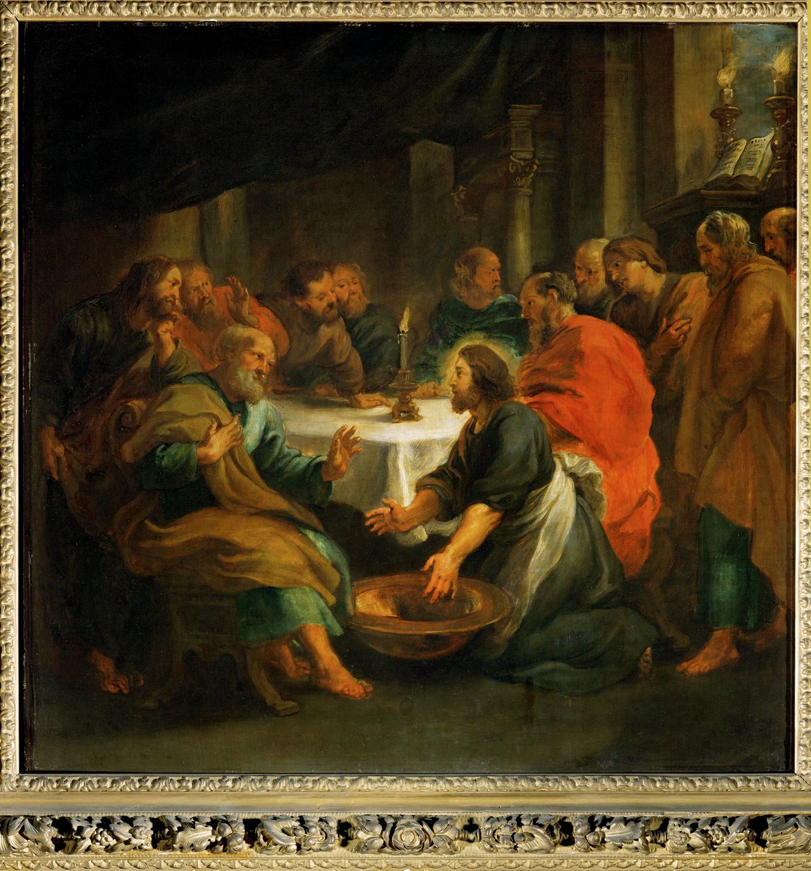 Kristus tvättar apostlarnas fötter av Peter Paul Rubens