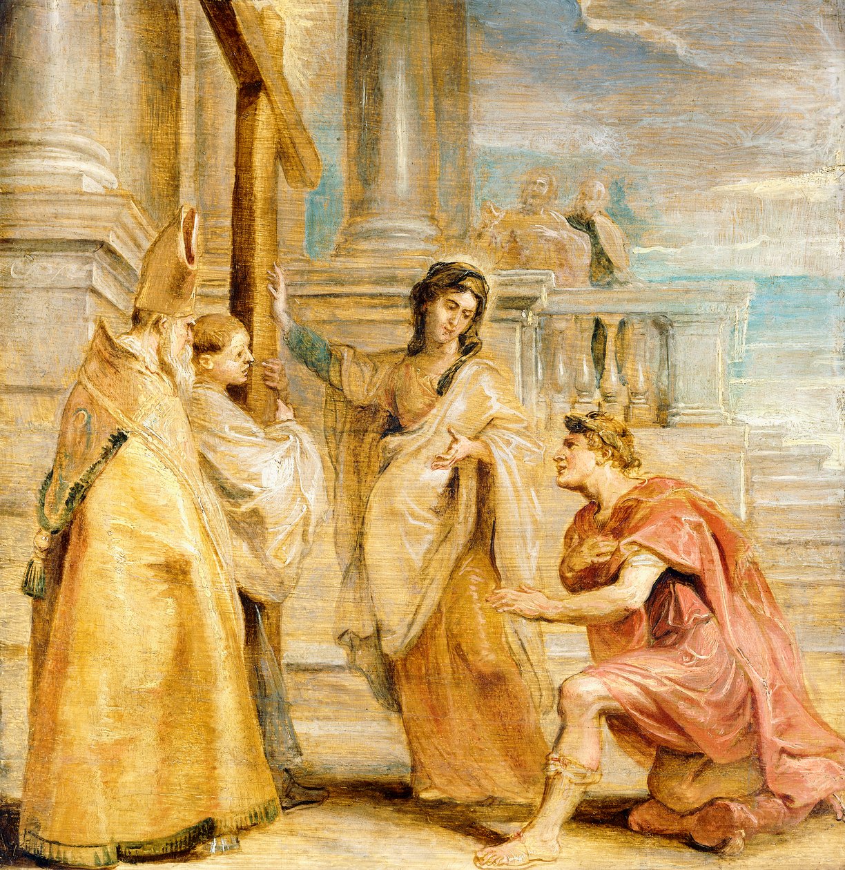 Konstantin dyrkar det sanna korset, av Peter Paul Rubens