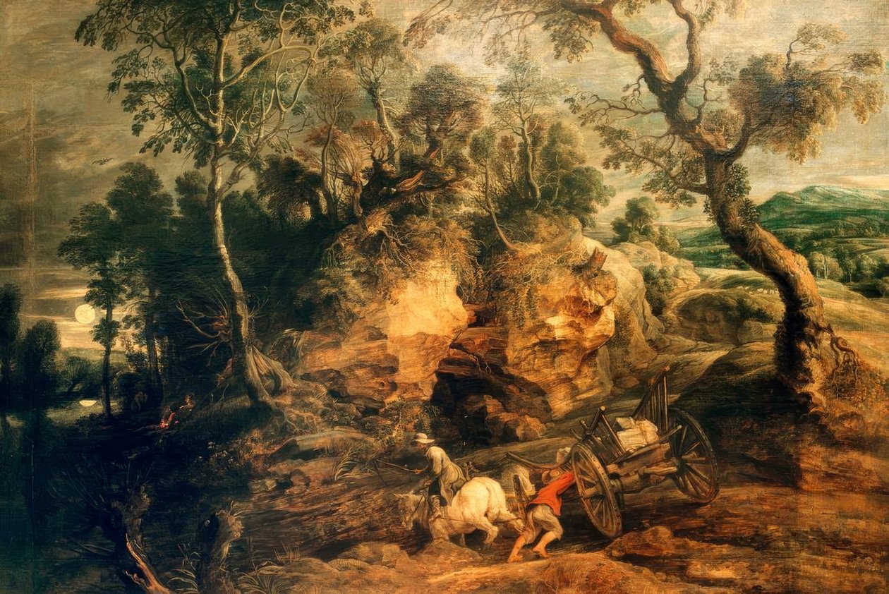 Den fastnade vagnen av Peter Paul Rubens
