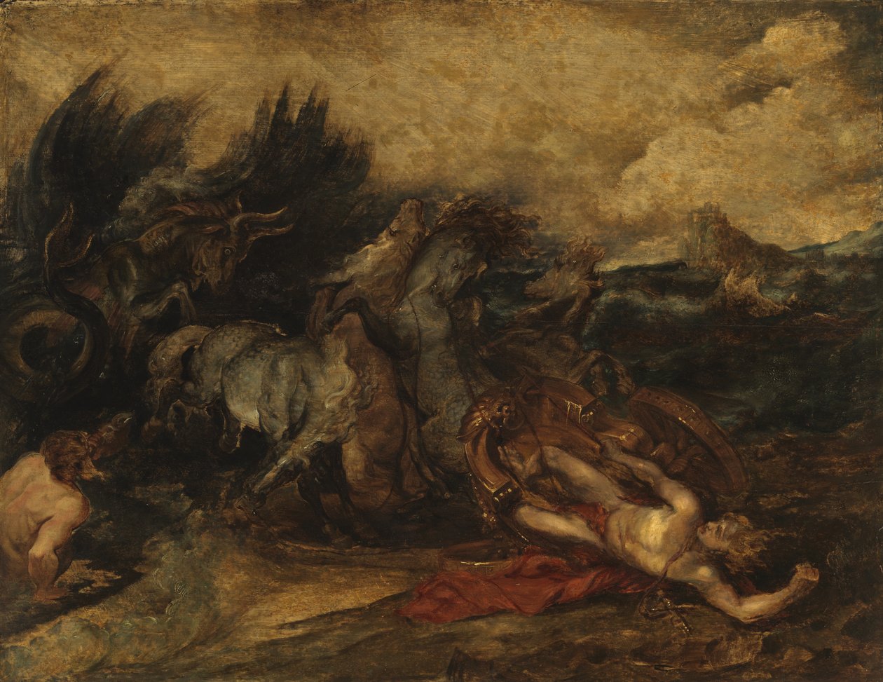 Hippolytus död av Peter Paul Rubens