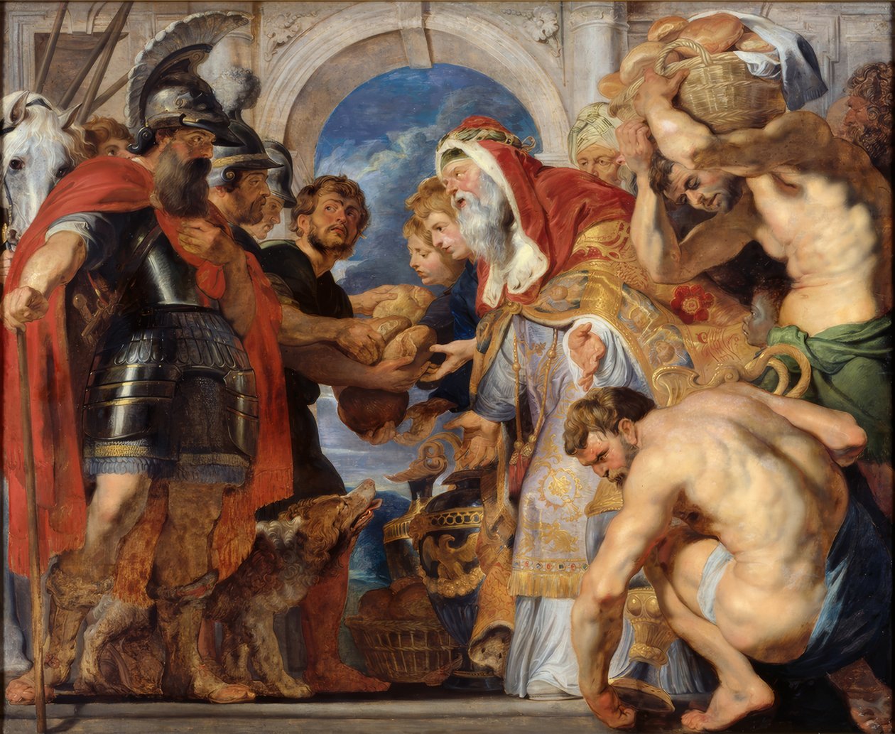 Mötet mellan Abraham och Melkisedek av Peter Paul Rubens