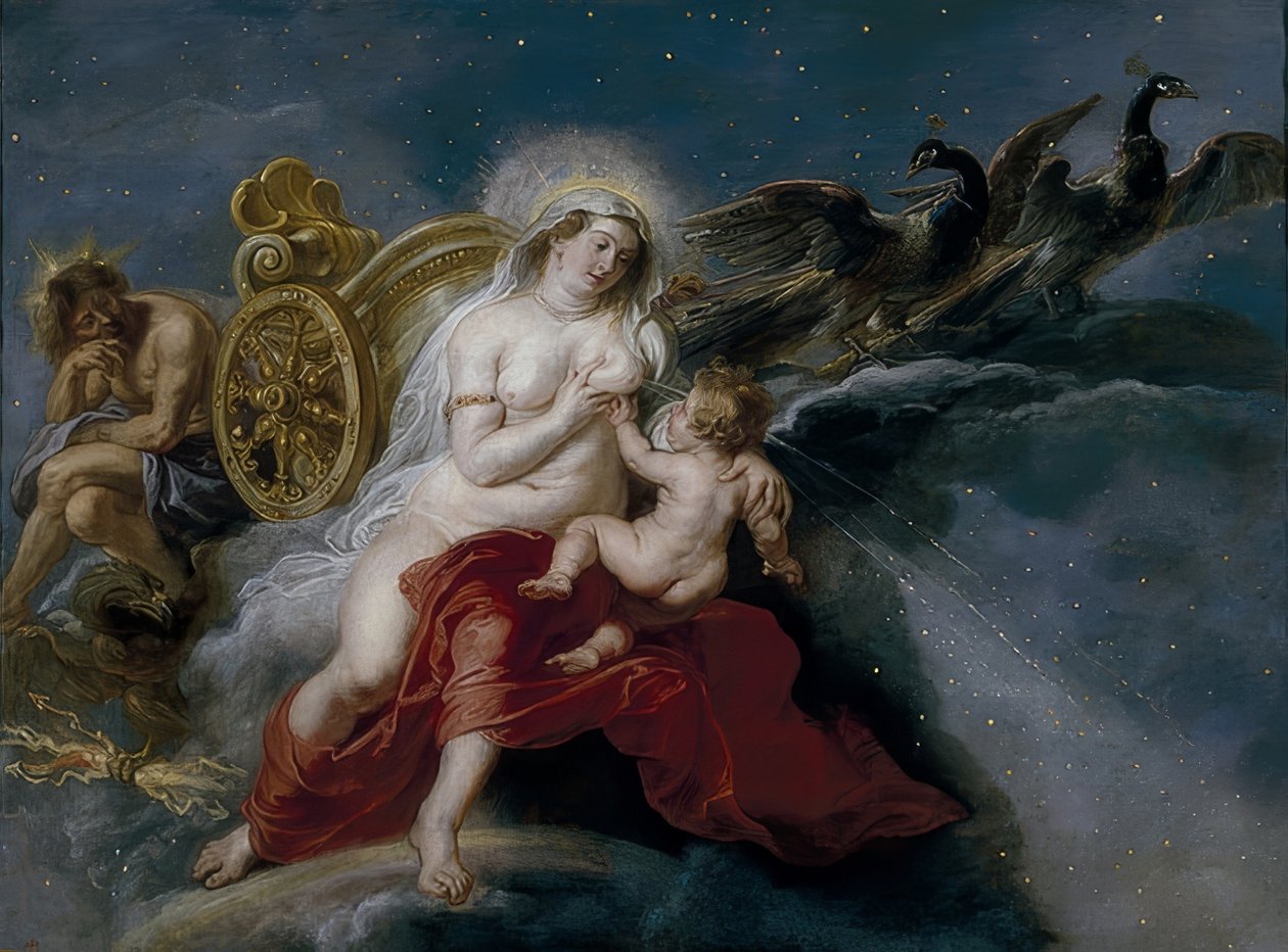 Bildandet av Vintergatan. 1636-38 av Peter Paul Rubens