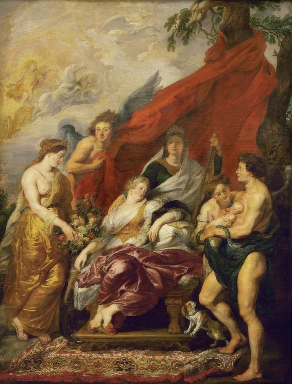 Ludvig XIII:s födelse av Peter Paul Rubens