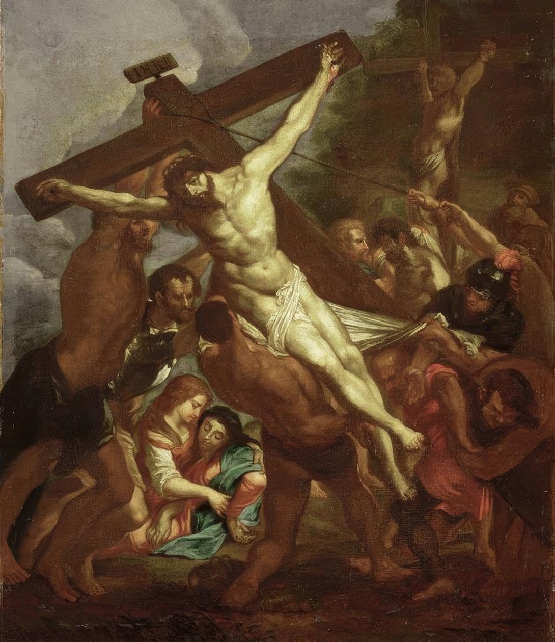 Korset upprättas av Peter Paul Rubens