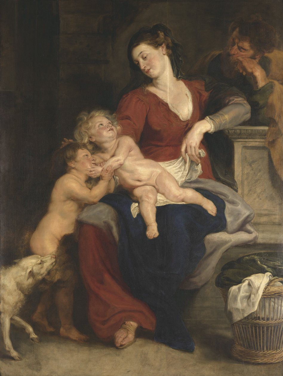 Helig familj med korgen av Peter Paul Rubens