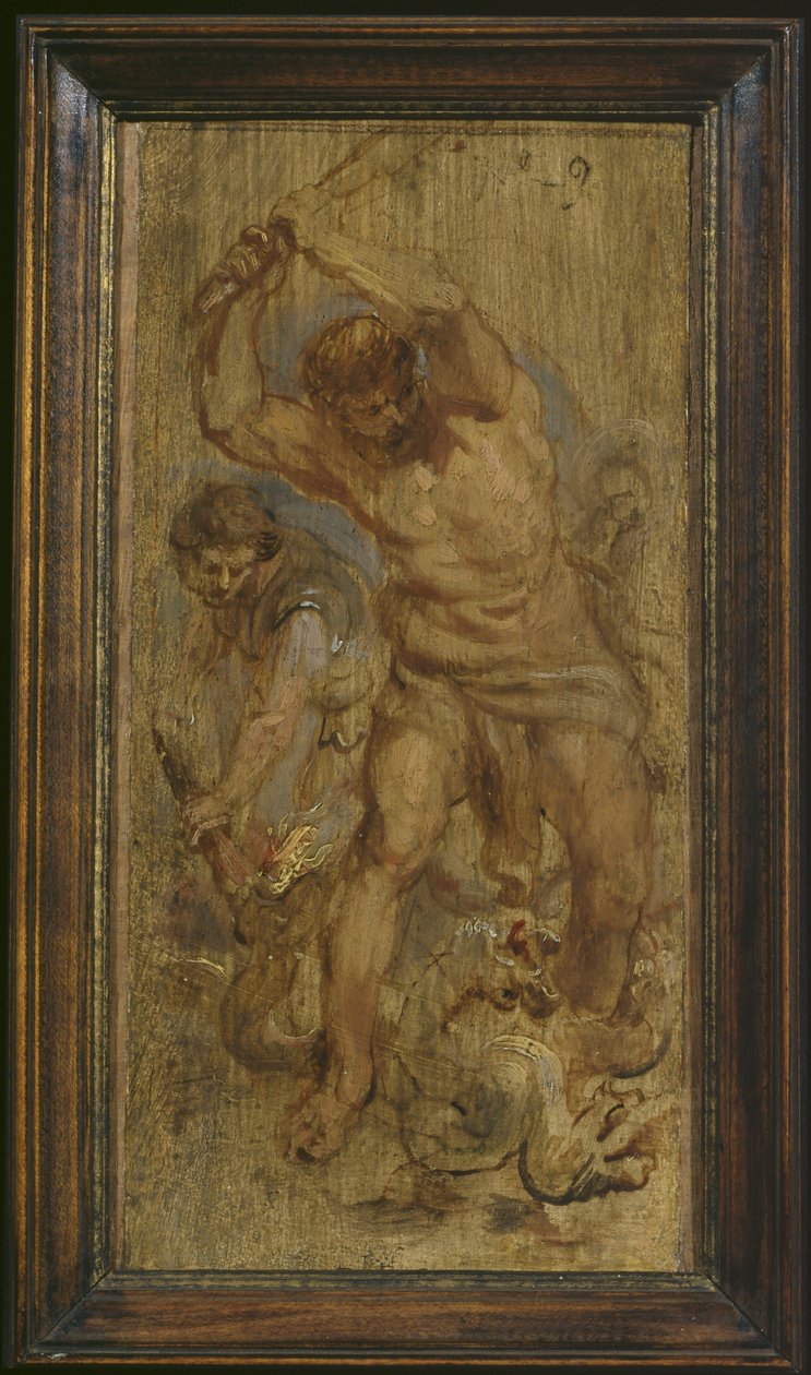 Hercules Killing the Hydra c.1639 av Peter Paul Rubens