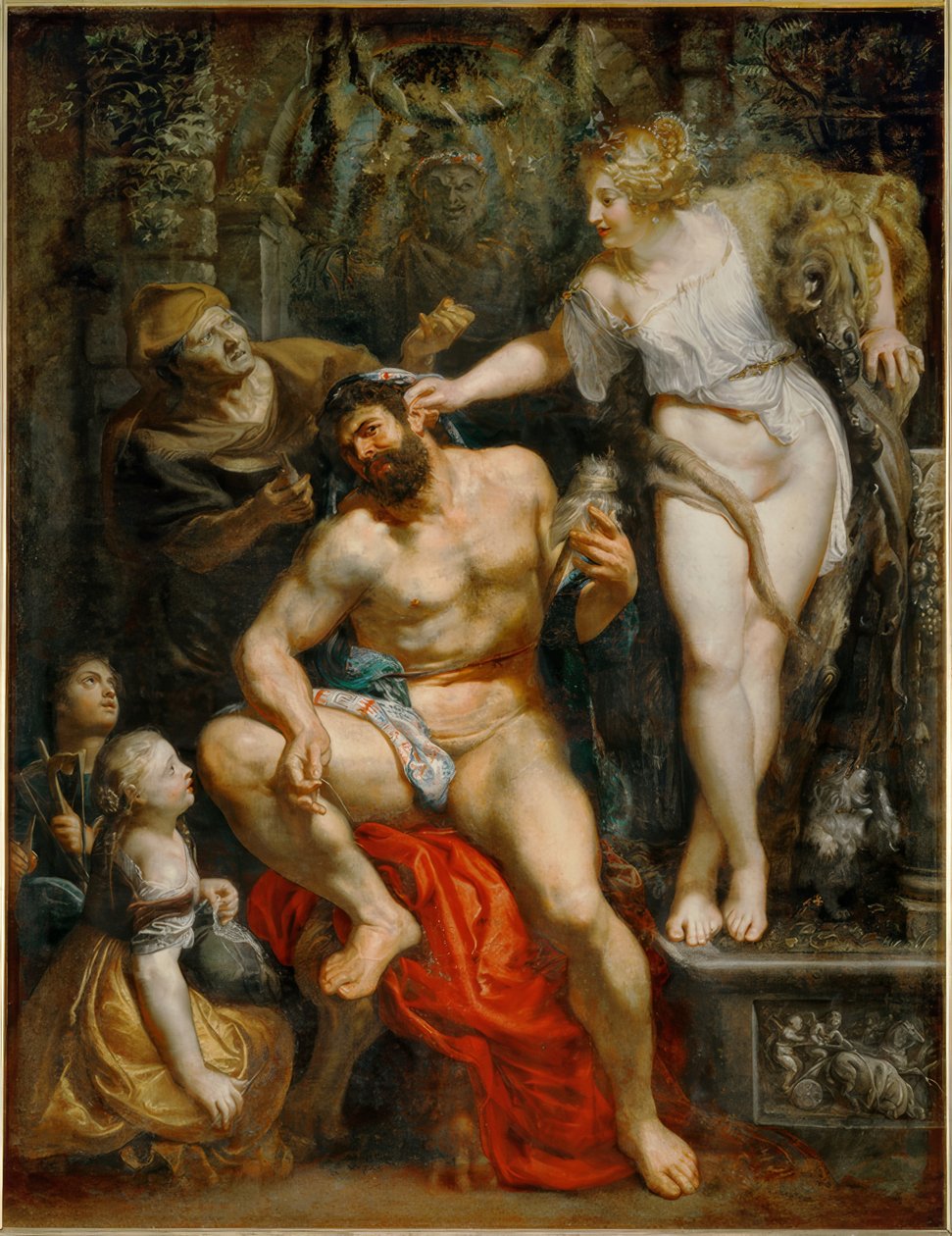 Hercules och Omphale av Peter Paul Rubens