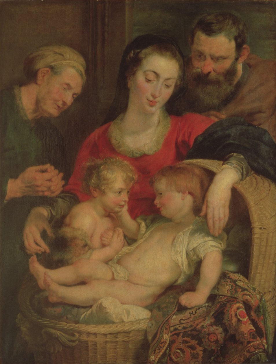 Holy Family of the Basket (panel) av Peter Paul Rubens