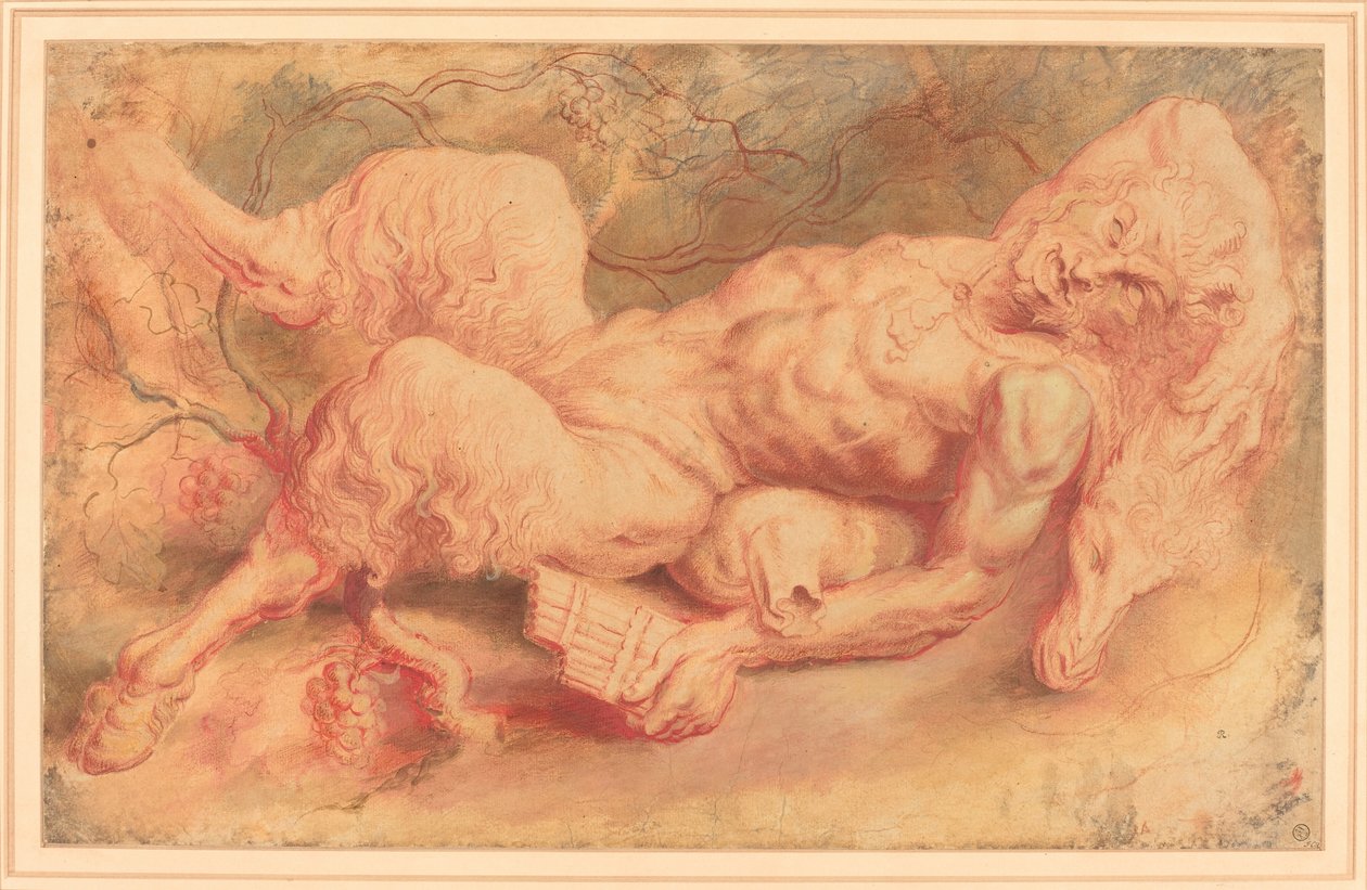 Pan Liggande, eventuellt c. 1610. av Peter Paul Rubens