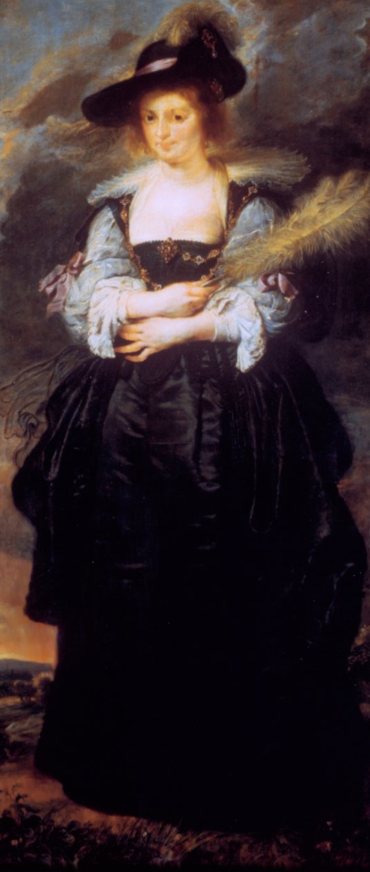 Porträtt av Helena Fourment, c1630-32 av Peter Paul Rubens