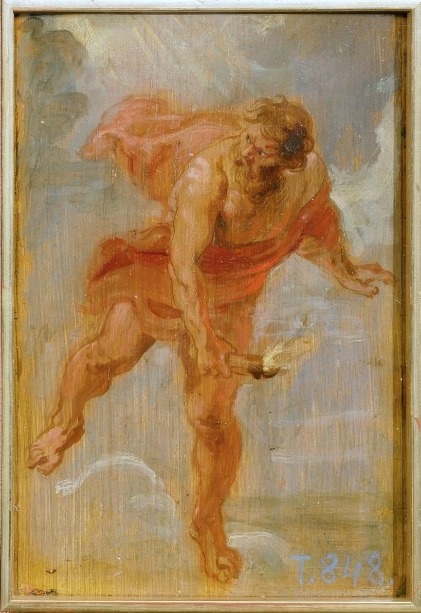 Prometheus för eld till jorden av Peter Paul Rubens