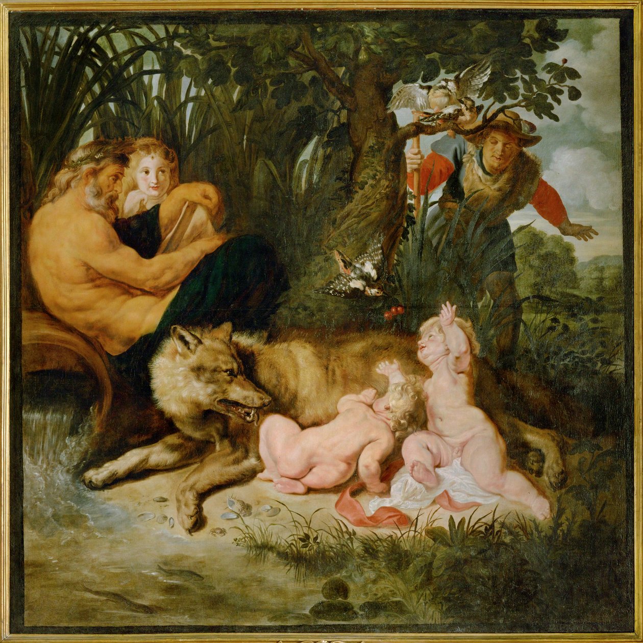 Romulus och Remus (målning på duk) av Peter Paul Rubens