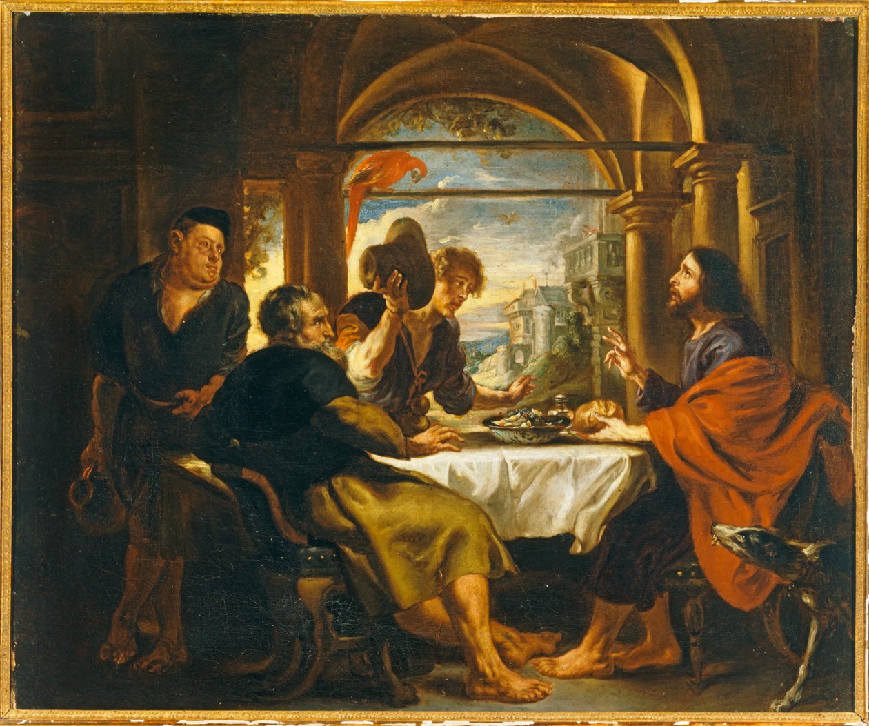 Nattvarden vid Emmaus (målning) av Peter Paul Rubens