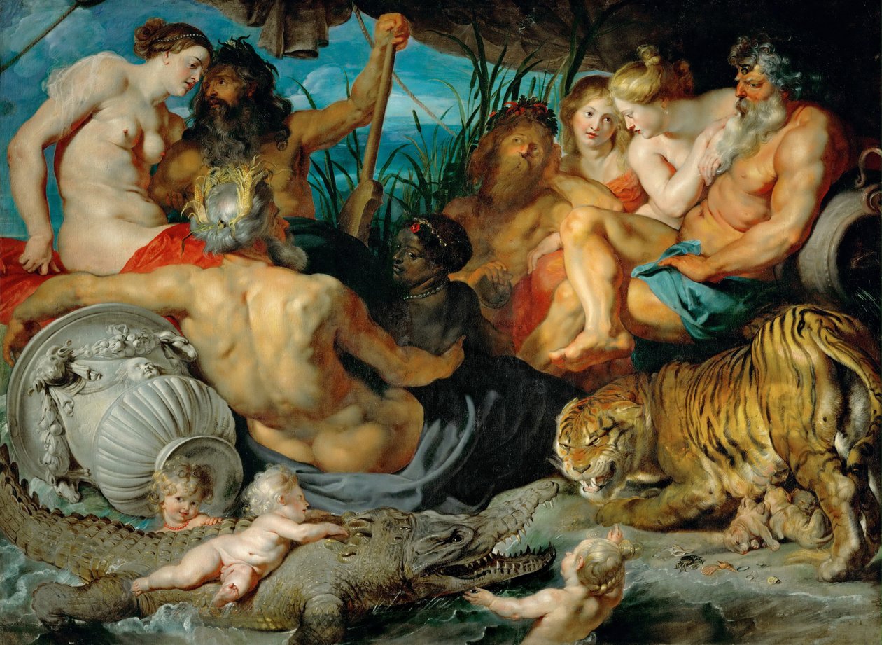 De fyra kontinenterna av Peter Paul Rubens