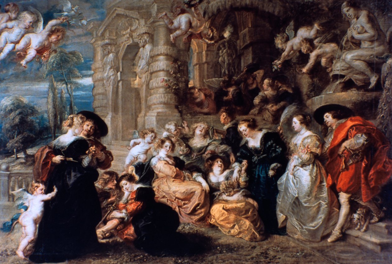 Kärlekens trädgård, c1630 av Peter Paul Rubens