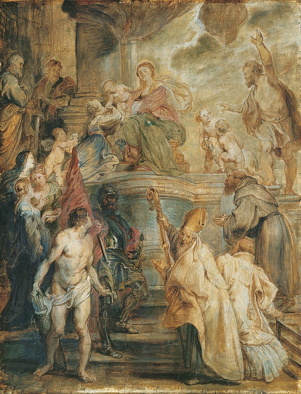 Saint Catherines mystiska äktenskap av Peter Paul Rubens